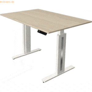 Kerkmann Sitz-/Stehtisch Move 3 fresh BxTxH 120x80x72-120cm ahorn/weiß