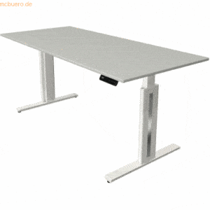 Kerkmann Sitz-/Stehtisch Move 3 fresh BxTxH 180x80x72-120cm lichtgrau/