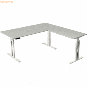 Kerkmann Sitz-/Stehtisch Move 3 BxTxH 180x180x72-120cm + Anbautisch li