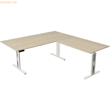 Kerkmann Sitz-/Stehtisch Move 3 BxTxH 200x220x72-120cm + Anbautisch ah