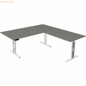 Kerkmann Sitz-/Stehtisch Move 3 BxTxH 200x220x72-120cm + Anbautisch gr