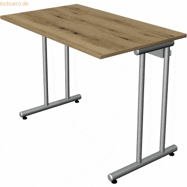 Kerkmann Schreibtisch SmartOffice C-Fuß-Gestell 100x60x75cm eiche