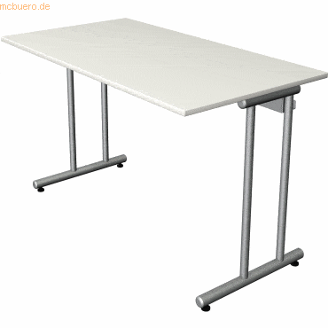 Kerkmann Schreibtisch SmartOffice C-Fuß-Gestell 120x65x75cm weiß