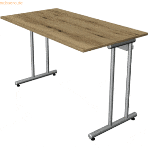 Kerkmann Schreibtisch SmartOffice C-Fuß-Gestell 120x65x75cm eiche