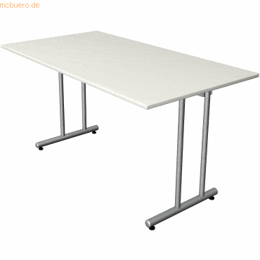 Kerkmann Schreibtisch SmartOffice C-Fuß-Gestell 140x70x75cm weiß