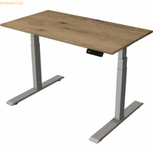 Kerkmann Steh-/Sitztisch SmartOffice elektrisch Fuß silber 120x65x63-1