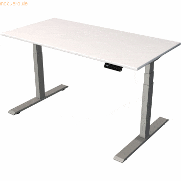 Kerkmann Steh-/Sitztisch SmartOffice elektrisch Fuß silber 140x70x63-1