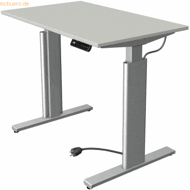 Kerkmann Sitz-/Stehtisch Move 3 BxTxH 100x60x72-120cm silber/lichtgrau