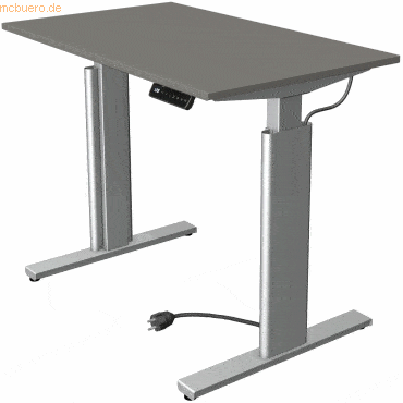 Kerkmann Sitz-/Stehtisch Move 3 BxTxH 100x60x72-120cm silber/grafit