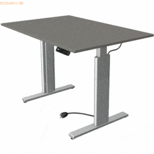 Kerkmann Sitz-/Stehtisch Move 3 BxTxH 120x60x72-120cm silber/grafit