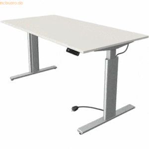 Kerkmann Sitz-/Stehtisch Move 3 BxTxH 160x80x72-120cm silber/weiß