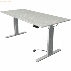 Kerkmann Sitz-/Stehtisch Move 3 BxTxH 180x80x72-120cm silber/lichtgrau