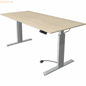 Kerkmann Sitz-/Stehtisch Move 3 BxTxH 180x80x72-120cm silber/ahorn