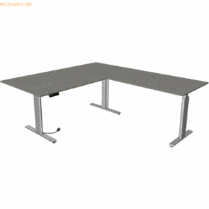 Kerkmann Sitz-/Stehtisch Move 3 BxT 200x180cm (mit Anbautisch) silber/