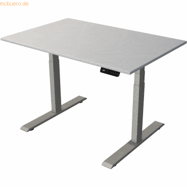 Kerkmann Steh-/Sitztisch Move 2 elektrisch Fuß silber 120x80x63-127cm