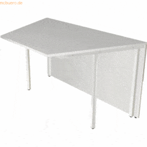Kerkmann Anbau-Theke Atlantis 3 Tisch 2-seitig schräg 135x82x75cm weiß