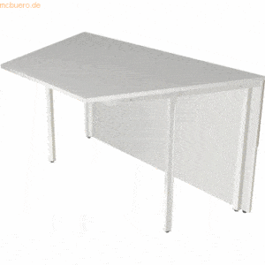 Kerkmann Anbau-Theke Atlantis3 Tisch 2-seitig schräg 135x82x75cm weiß/