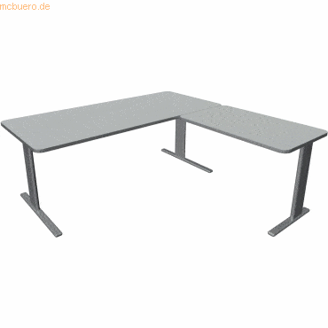 Kerkmann Schreibtisch Unic BxTxH 180x80x75cm Anbautisch 100x60cm licht