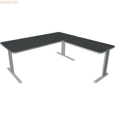 Kerkmann Schreibtisch Unic BxTxH 180x80x75cm Anbautisch 100x60cm anthr