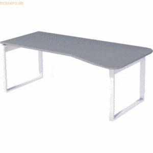 Kerkmann Freiformtisch Fresh BxT 195x80/100cm höhenverstellbar grafit