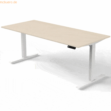Kerkmann Steh-/ Sitztisch Modus elektr. höhenverstellbar C-Fuß 180x80x