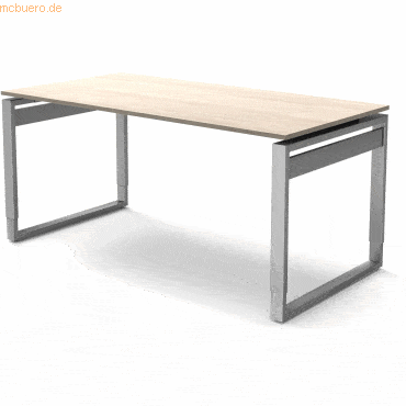 Kerkmann Schreibtisch Form5 Bügel-Gestell 160x80x68-82cm ahorn