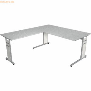 Kerkmann Schreibtisch Form4 160 C-Fuß-Gestell 160x80x68-82cm / Anbau 1