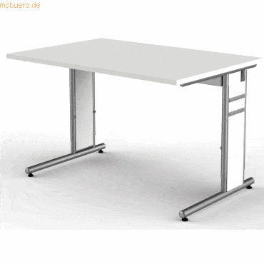 Kerkmann Schreibtisch StageOne Form 4 BxT120x80cm weiß