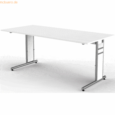 Kerkmann Schreibtisch StageOne Form 4 BxT180x80cm weiß