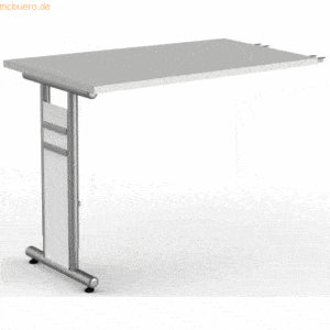 Kerkmann Anbautisch StageOne Form 4 BxT100x60cm lichtgrau