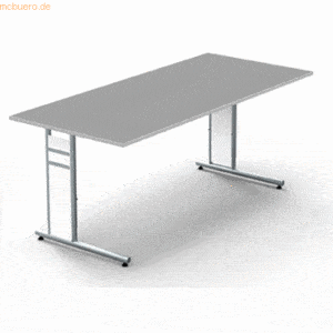 Kerkmann Schreibtisch StageOne Form 4 BxT180x80cm grafit