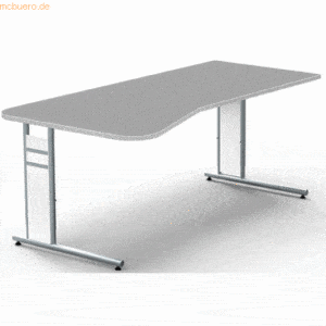 Kerkmann Freiformtisch StageOne Form 4 BxT 195x80/100cm grafit