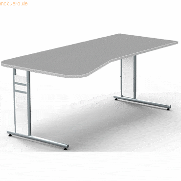 Kerkmann Freiformtisch StageOne Form 4 BxT 195x80/100cm grafit