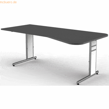 Kerkmann Freiformtisch StageOne Form 4 BxT 195x80/100cm anthrazit