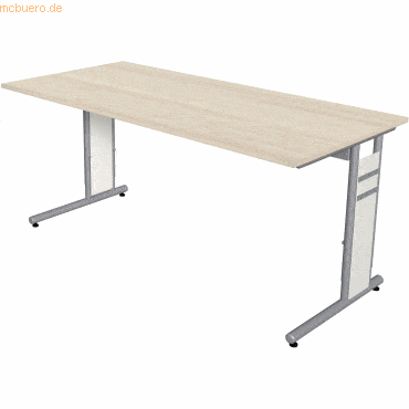 Kerkmann Schreibtisch Form4 C-Fuß-Gestell 160x80x68-82cm ahorn