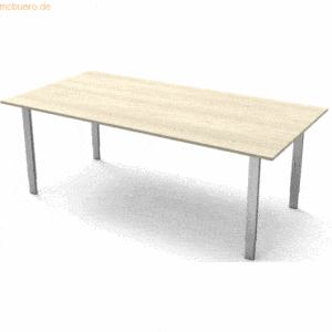 Kerkmann Schreibtisch Form5 XL 4-Bein-Gestell 200x100x68-82cm ahorn