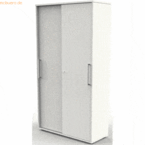 Kerkmann Schiebetürenschrank Form 4 100x40x183cm 5 OH weiß