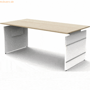 Kerkmann Schreibtisch Form4 Wangen-Gestell 180x80x68-76cm ahorn