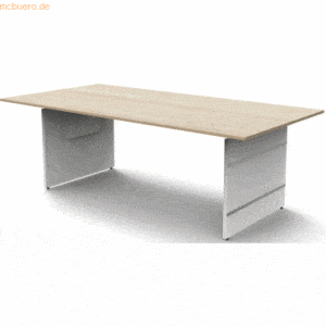 Kerkmann Schreibtisch Form4 extragroß Wangen-Gestell 200x100x68-76cm a