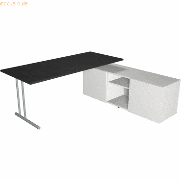 Kerkmann Schreibtisch start up BxT 180x80 mit Sideboard anthrazit