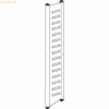 Kerkmann Design-Regal M2 Abschlussrahmen HxT 1800x400mm Böden alusilbe