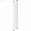 Kerkmann Design-Regal M2 Abschlussrahmen HxT 2200x400mm Böden alusilbe