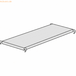 Kerkmann Design-Regal M2 Zusatz-Fachboden BxT 750x400mm lichtgrau