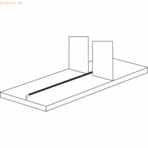 Kerkmann Trennsteg für Büro-Regal Progress 500 Breite 75cm für 60cm ti