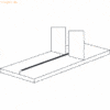 Kerkmann Trennsteg für Büro-Regal Progress 2000 Breite 100cm für 60cm