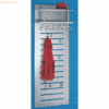 Kerkmann Wandgarderobe tec-art HxBxT 170x60x33cm alusilber