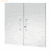 Kerkmann Vorbautüren für Schränke Artline Transparent BxH 75x68cm weiß