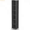 Kerkmann Grundregal Artline schmal 6 OH BxTxH 41x38x220cm anthrazit