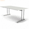 Kerkmann Schreibtisch Artline extragroß C-Fuß 200x100x68-82cm weiß