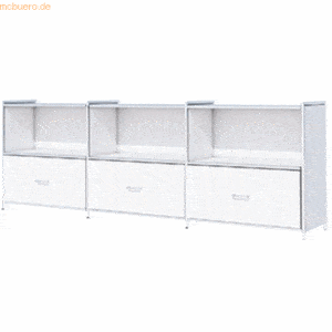 Kerkmann Sidebaord Artline BxTxH 236x38x78cm 3 Schubfächer weiß